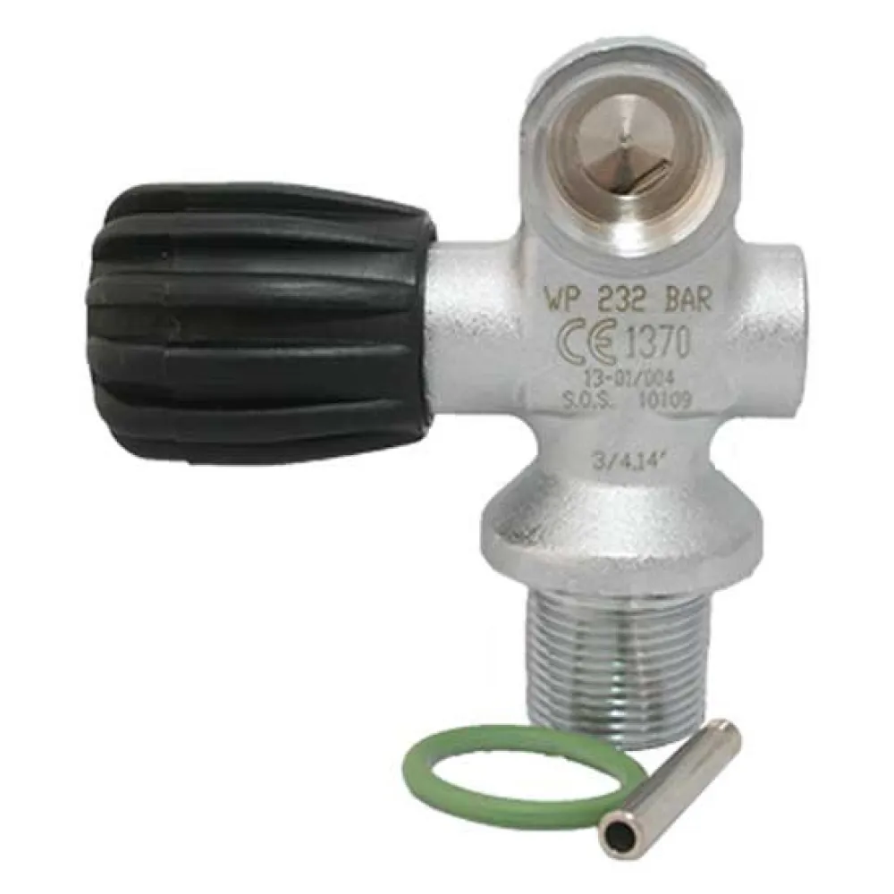 Rubinetto subacqueo 3/4' GAS 232 bar, 14 filetti. Profilo Whitworth 55°
